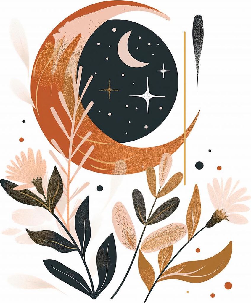 Plakat 84x59,5cm Kraft und Mond