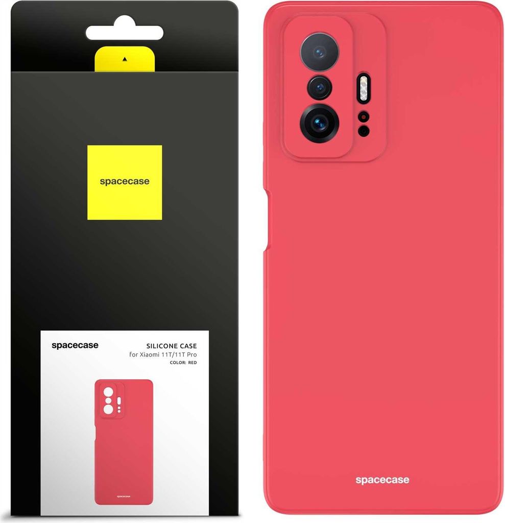 Spacecase Silikonhülle Xiaomi 11T/11T Pro rot