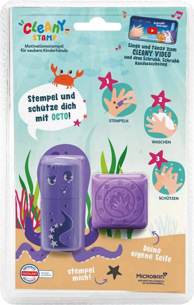 Tampon mains propres Little NIO Cleany Octo : le jeu pour bien se laver