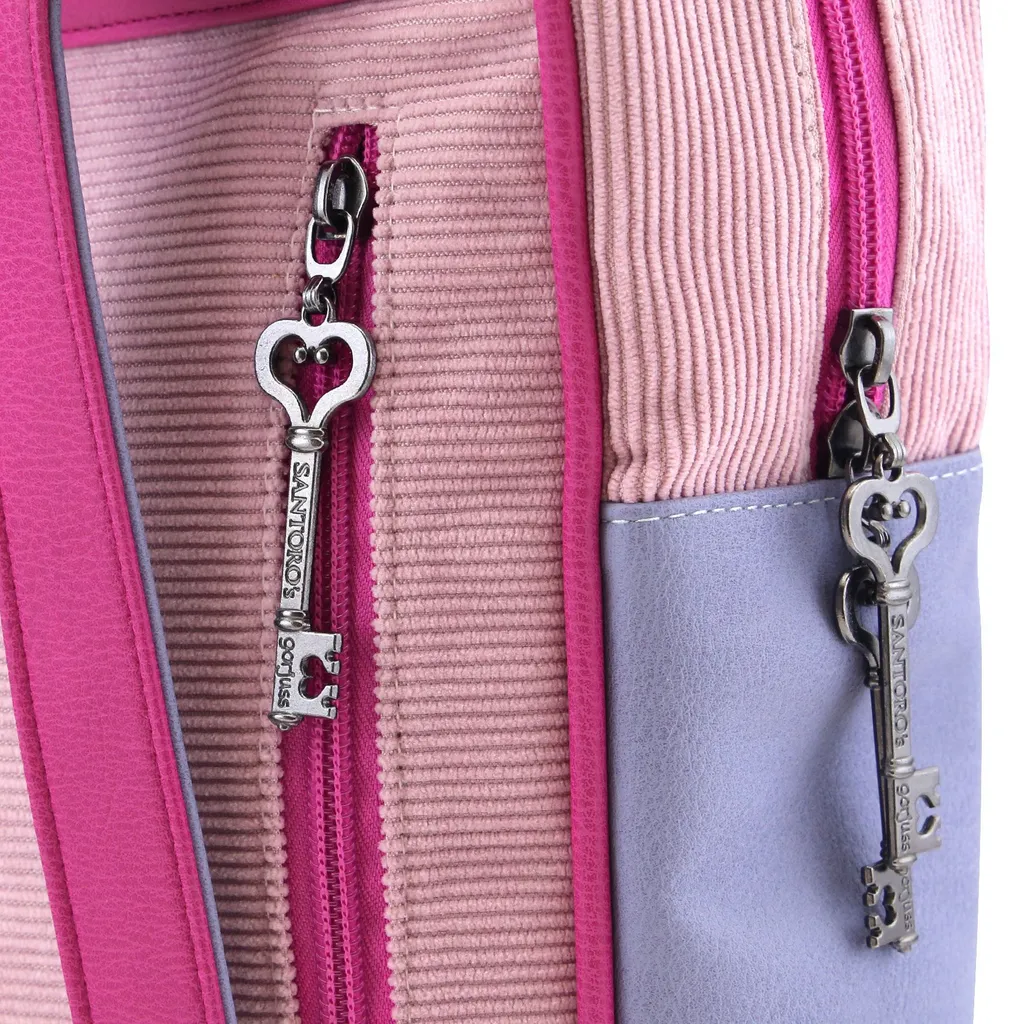 Sac à dos d'école Gorjuss Cheshire Cat rose - Usage urbain - 4