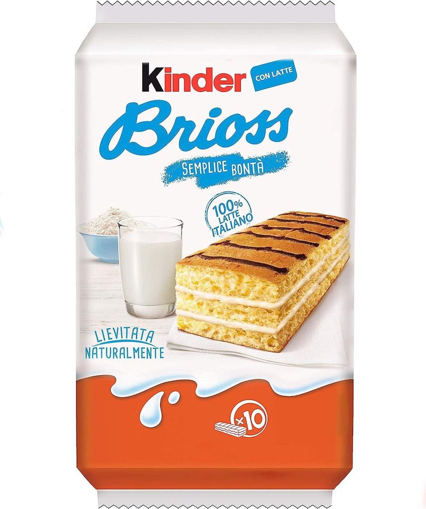 3x Kinder Ferrero Brioss Kuchen mit Milch italienisch Produktbild 