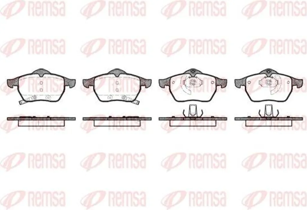 Plaquettes de Frein pour Opel Astra G H et Meriva - Kit REMSA 0390.32