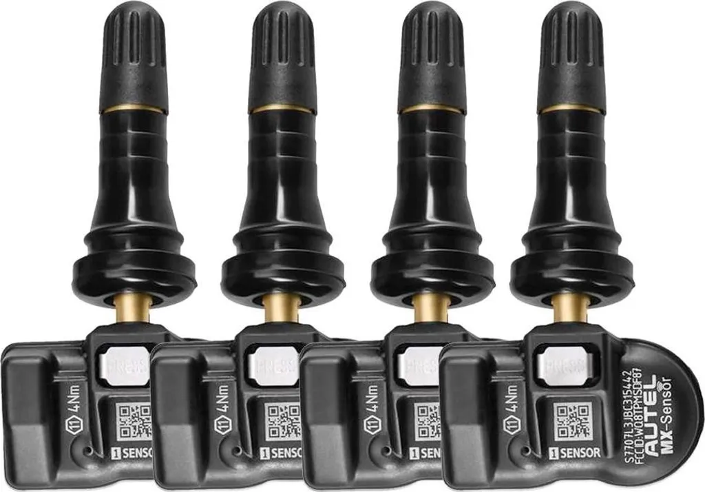 Pack 4 Capteurs TPMS pour Changement Roues Hiver et Été Haute Précision
