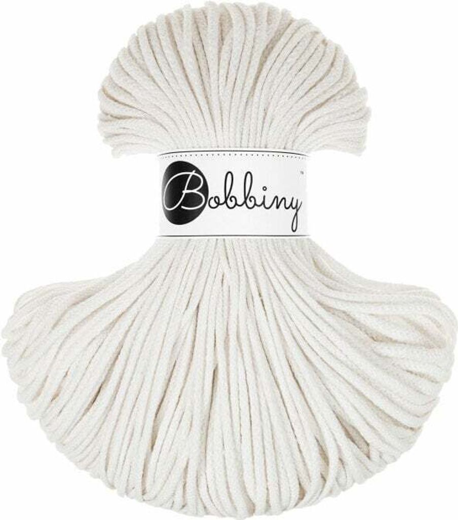 Bobbiny Junior 3 mm 100 m Off White Sznurek Zdjęcie produktu 