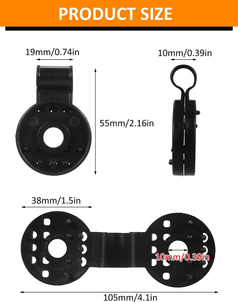 20Pcs Schatten Tuch Kunststoff Clips Kunststoff Sonnenschirm Clips Schatten Netting schwarz Clips für Gewächshaus Outdoor Garten landwirtschaftli...