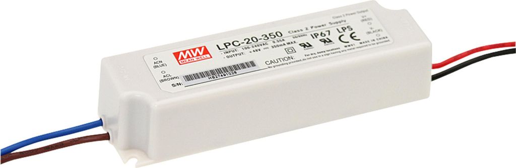 MEANWELL LPC-20-350 - LED Schaltnetzteil ohne PFC - Produktbild 
