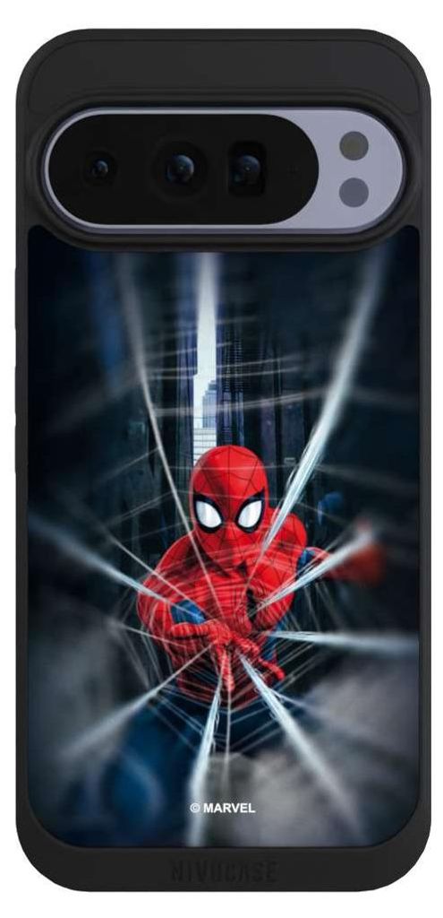 NIVOCASE Handyhülle für Google Pixel 10 Pro XL Hülle NIVOpure Case Schwarz Kinofilm Marvel Spider-Man