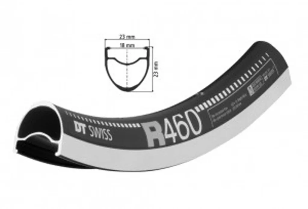 Jante DT Swiss R 460 28 pouces 20 trous pour vélo de route performant