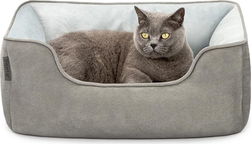 lionto Wendesofa für Katzen, 2-in-1 Katzenbett, weich Produktbild 