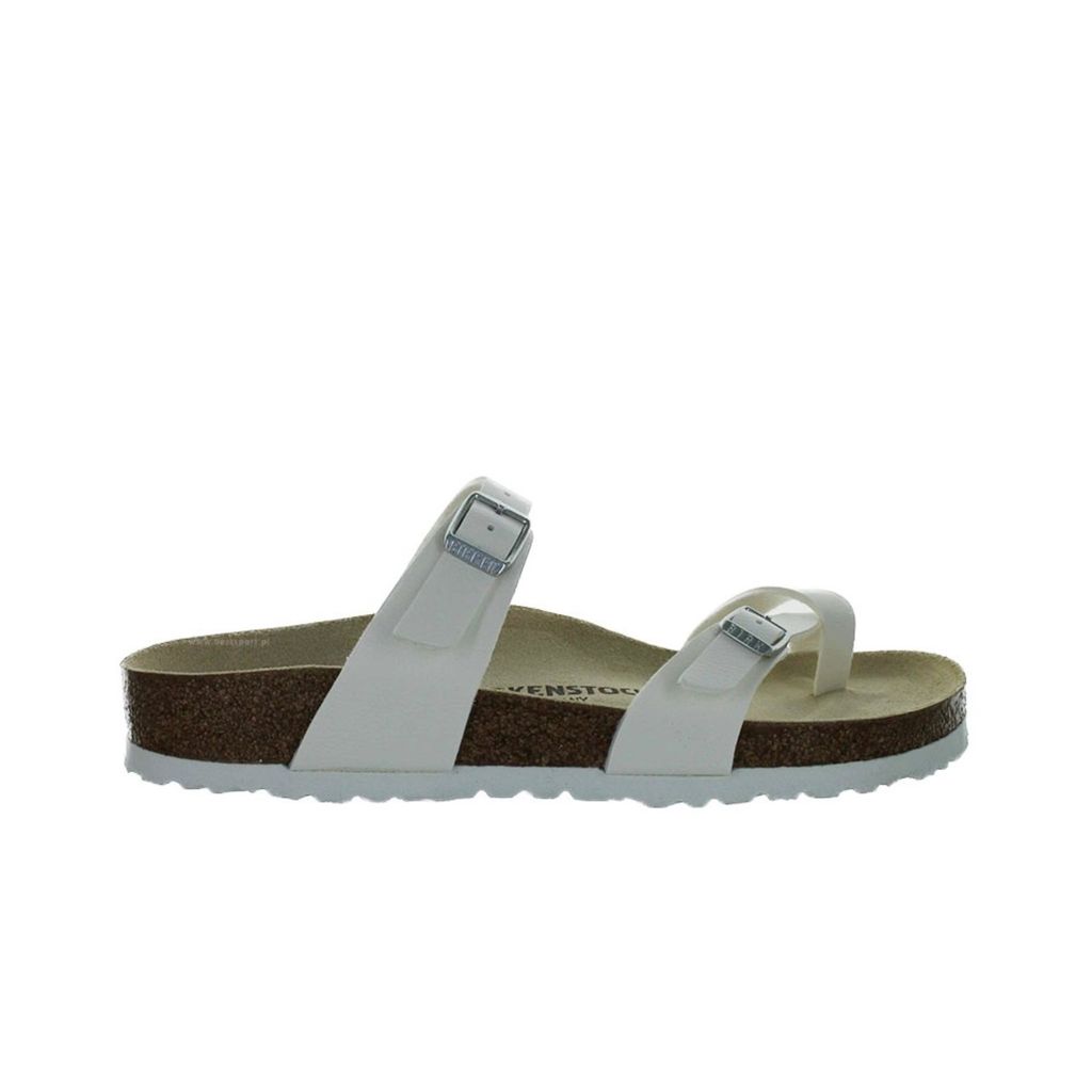 Birkenstock Mayari Strapy Sandale Damen Birko Flor Sandalen In Weiß – 7 UK - 40 EU - 9/9.5 US / White