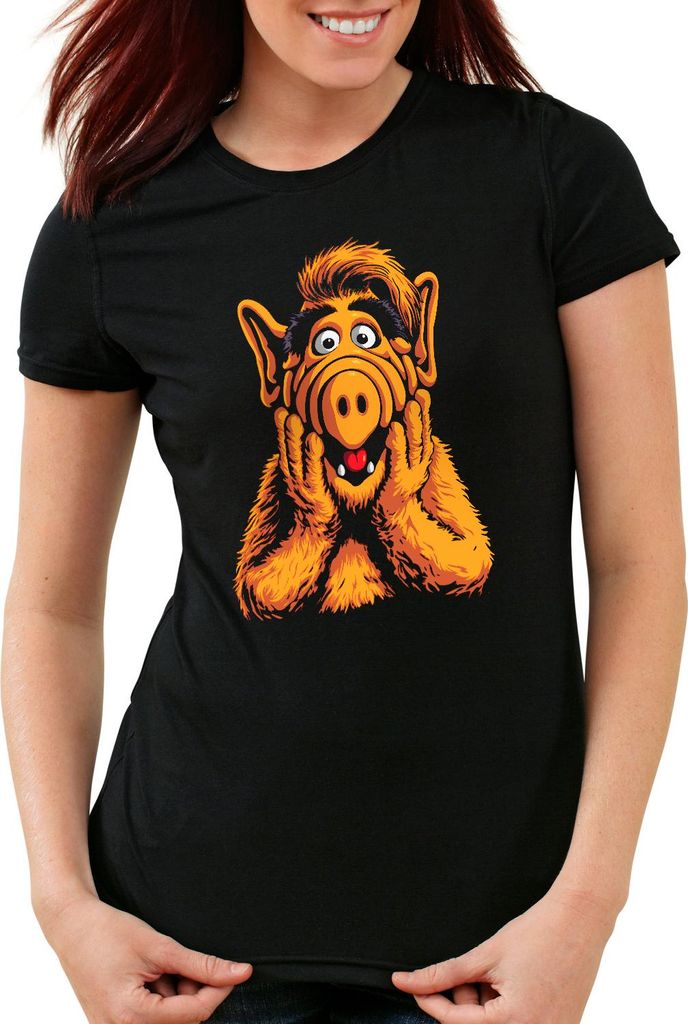 style3 Oh Melmac Damen T-Shirt alf tv sitcom