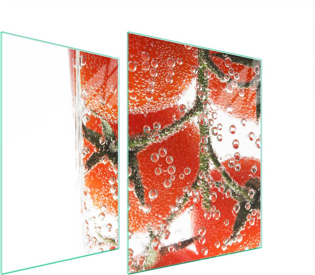 Glasschutzplatte Für Herd 70X52 Tomaten