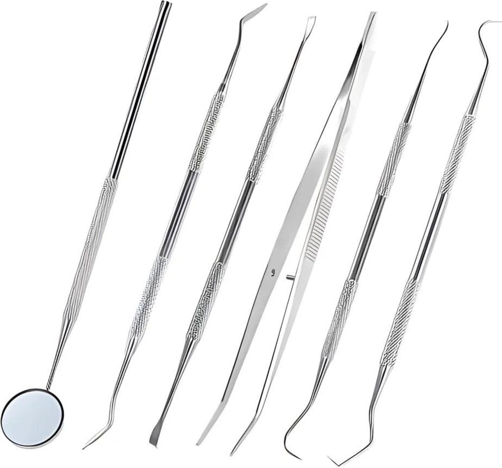 Set dentale professionale - 6 strumenti dentali per Immagine del prodotto 