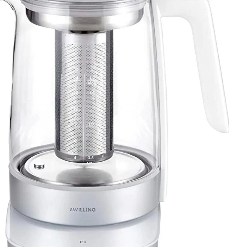 ZWILLING Enfinigy Bouilloire anti-brûlure Blanche 1,5L inox sans calcaire
