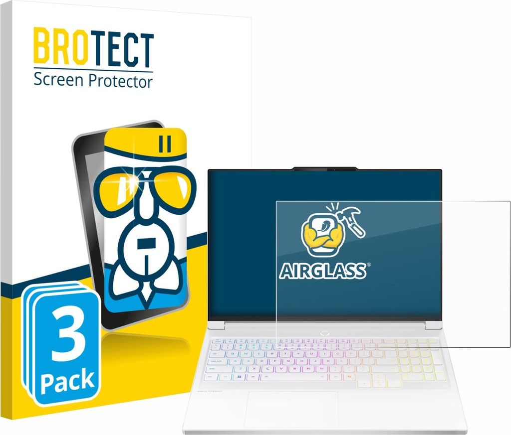 3x BROTECT Schutzglas für Lenovo Legion 7i Gen 10 16" Produktbild 