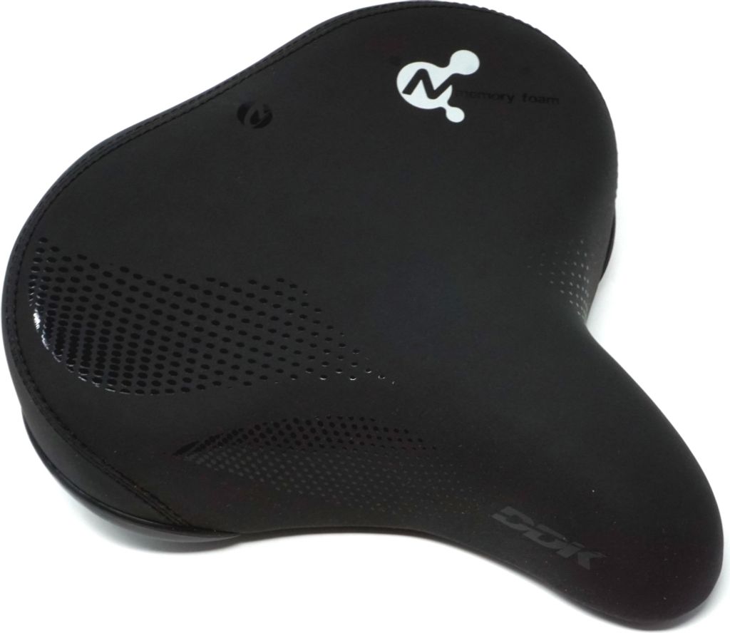 CBK-MS Touren / City Fahrradsattel XXL schwarz Unisex Damen Herren Sattel mit Memory-Schaum ideal auch für das E-Bike
