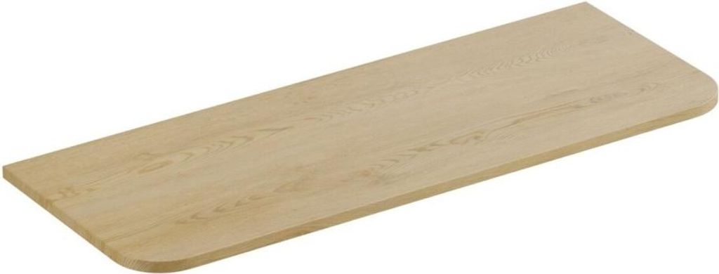 Plan vasche KORI 120 cm Eichenholz hell – Zubehör für Waschtischunterschrank