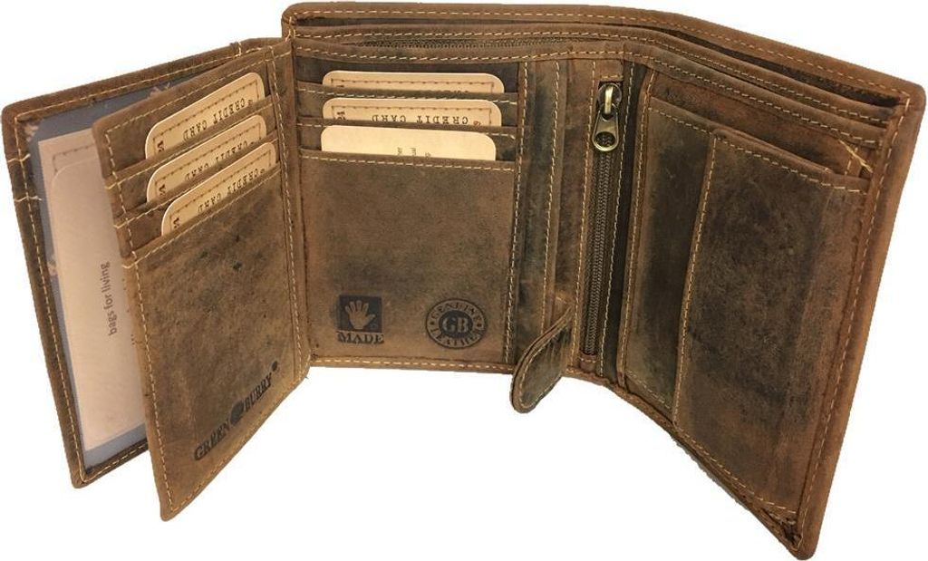 Greenburry Vintage Herren RFID Leder Geldbörse Geldbeutel Produktbild 16