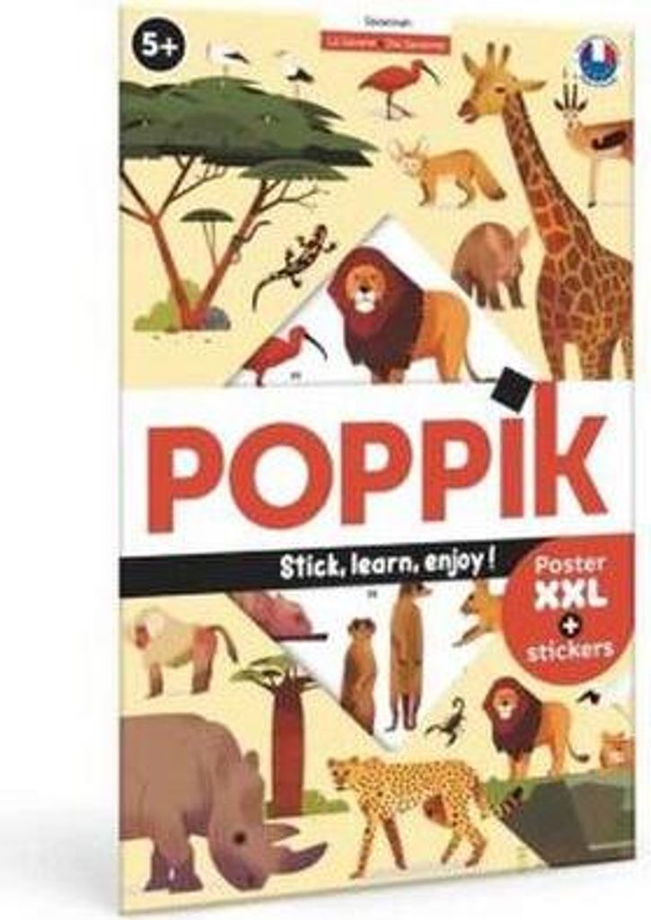 POPPIK - Sticker Lernposter Savanne