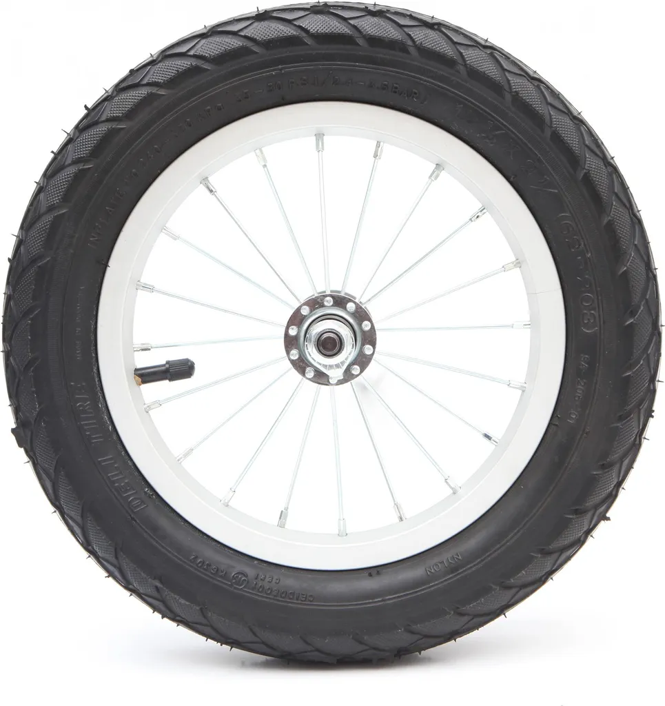 Roue alu 12 roulements anti-crevaison avec pneu à pompe 4x4