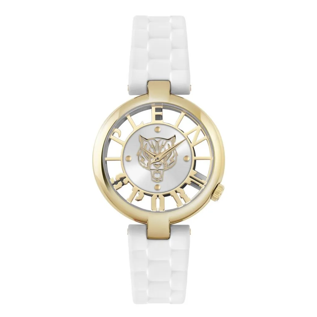 Plein Sport Montre Femme Tiger Luxe : Élégance Sportive Noire et Or