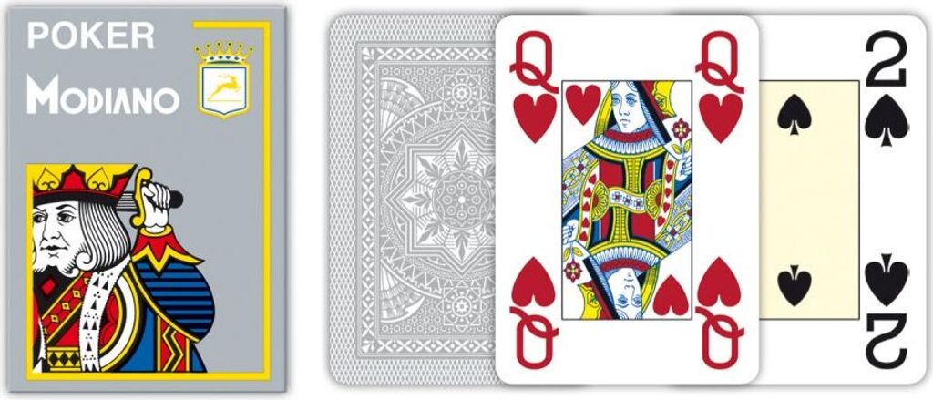 Modiano Spielkarten aus 100% Plastik Poker Cristallo 4 Produktbild 