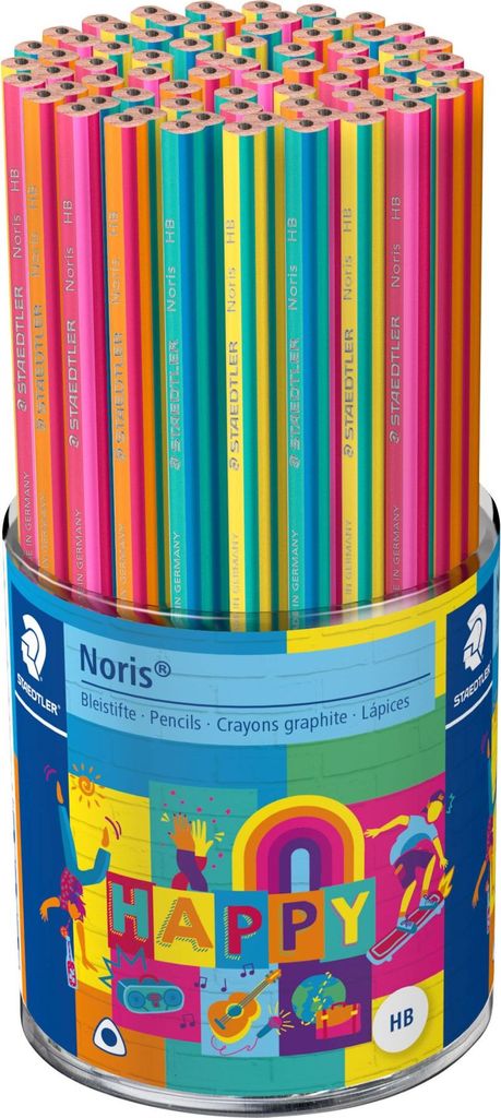 STAEDTLER Bleistift Noris HAPPY Härtegrad: HB 72er Köcher