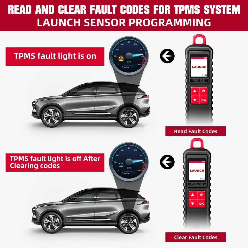 Scanner de Diagnostic i-TPMS pour Programmation Capteurs 315 et 433 MHz - 3