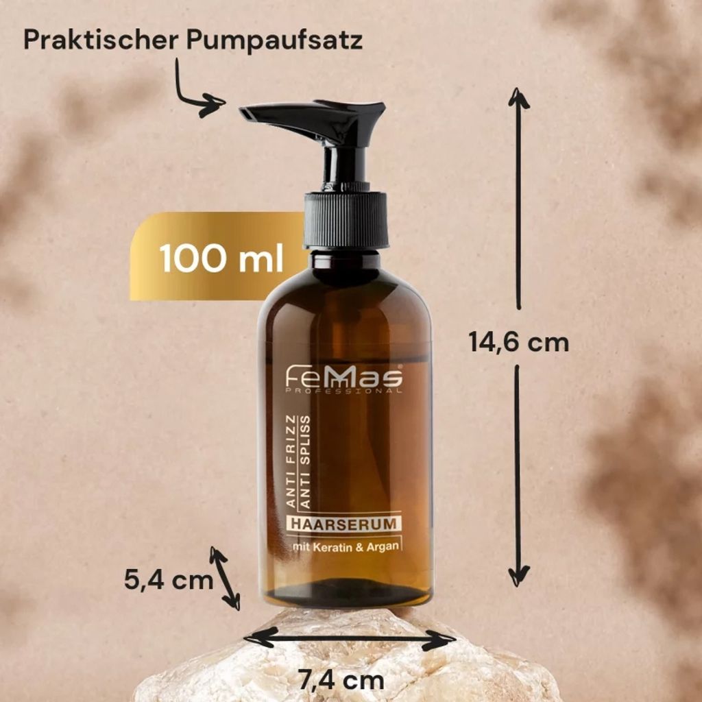 FemMas Haarserum  Anti Spliss mit Keratin & Argan 100ml Produktbild 5