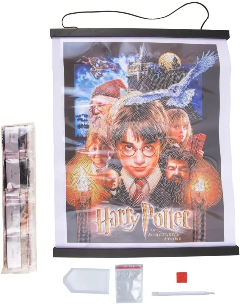 Kit Crystal Art Harry Potter 40x50 cm sur Châssis - Parchemin Étincelant