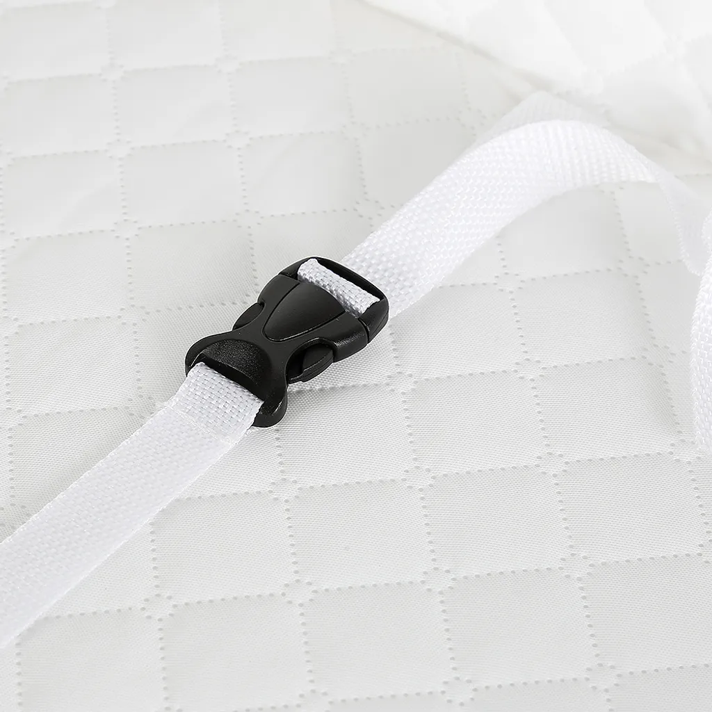 Table à langer mobile avec auge de soins et ceinture sécurité blanche - 10
