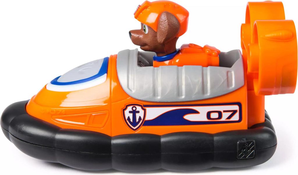 PAW Patrol - Zuma-Figur mit Luftkissen-Boot, stabiles Produktbild 