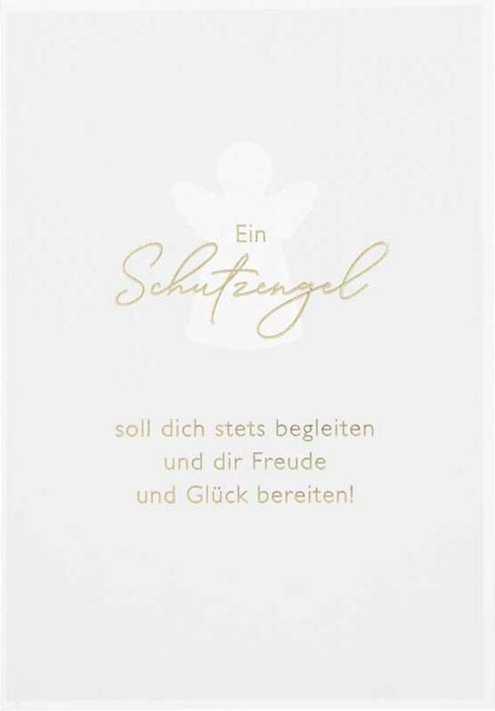 Depesche Klappkarten Besonders schön ohne Verpackung : Ein Schutzengel soll dich stets ... Klappkarten Besonders schön ohne Verpackung: Ein Schut...