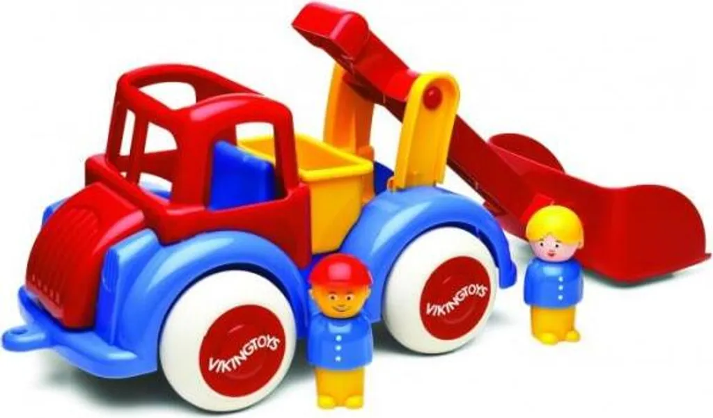Camion de Chantier pour Bac à Sable Viking Toys 1252 avec 2 Jouets