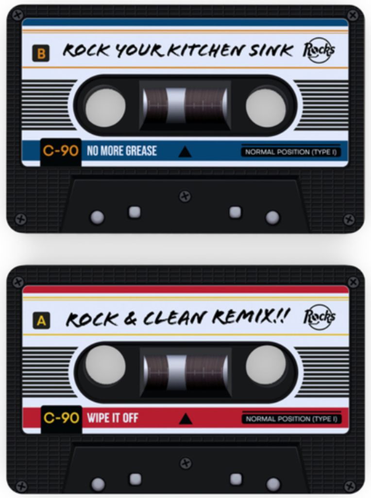 Winkee Rocks - Set di 4 spugne per cassette Immagine del prodotto 