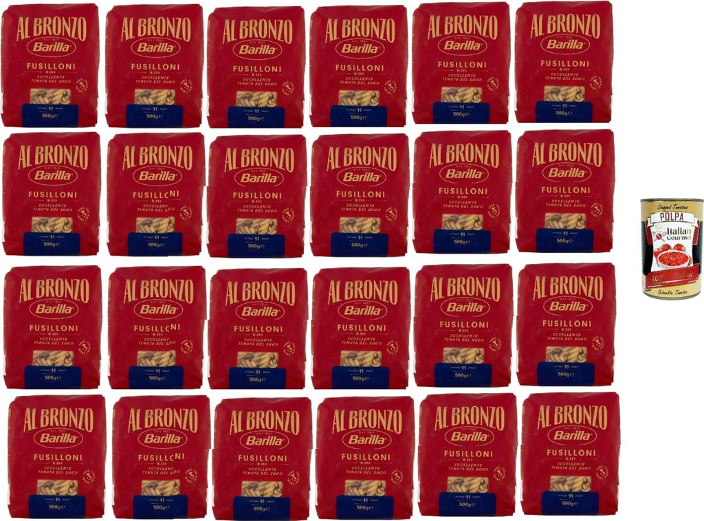 Barilla Al Bronzo Fusilloni N.380 24x500g – 12 kg Produktbild 