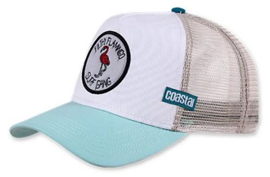 Casquette Snapback Coastal n° 1 Filthy Flamingo Beige - Lot Premium