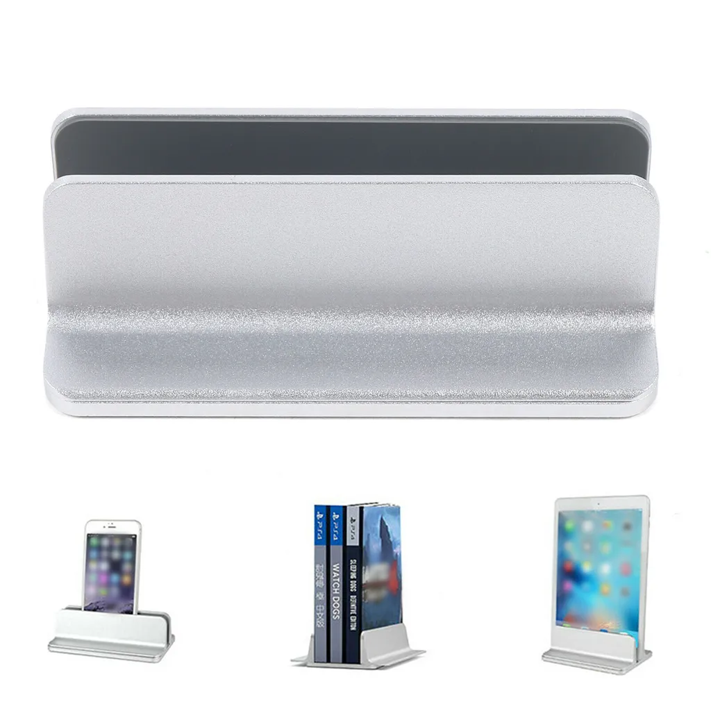 Support vertical bureau pour ordinateur portable et tablette en aluminium
