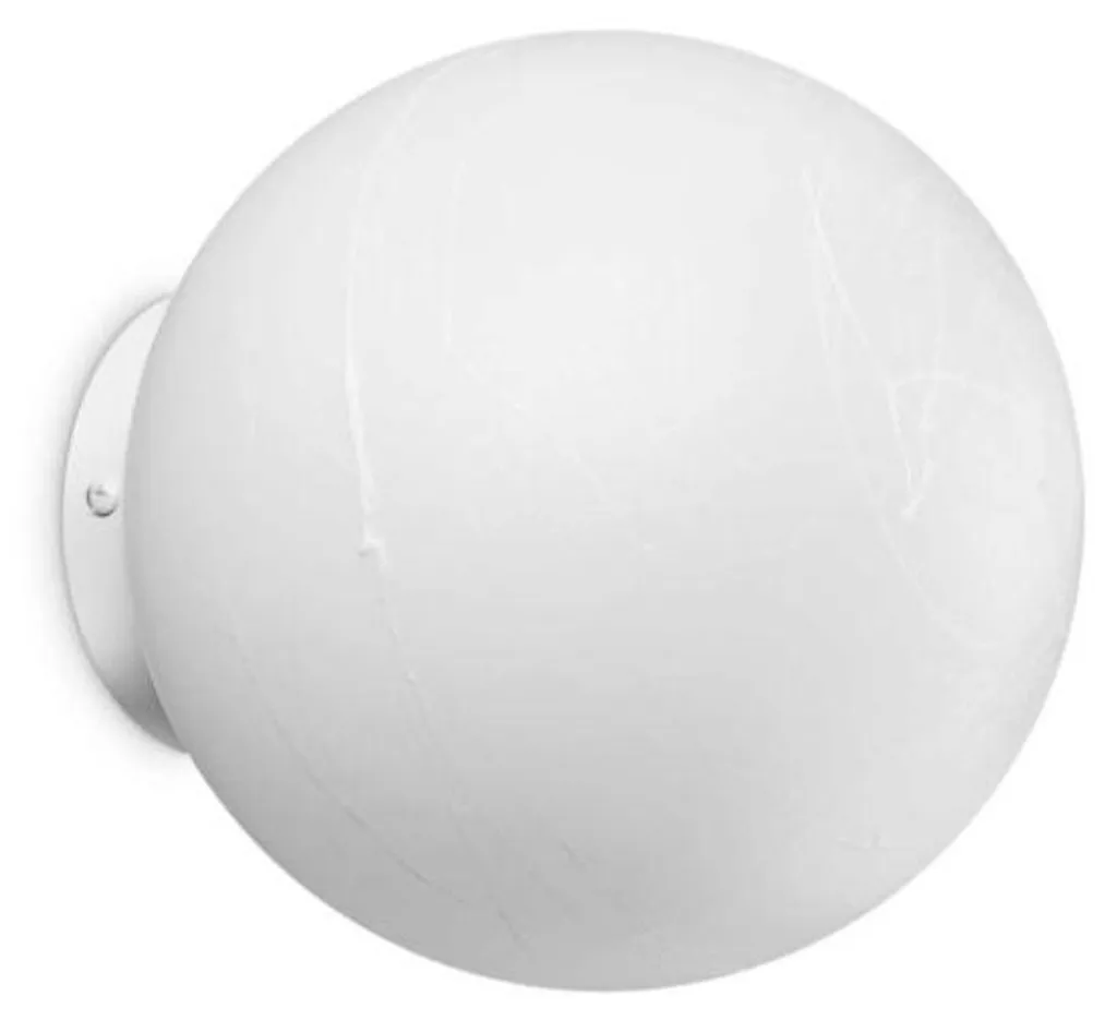 Applique Blanche 1 Lumière en Papier avec Structure Métal IP20 E27 25W