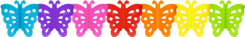 Papier Girlande Schmetterlinge Produktbild 
