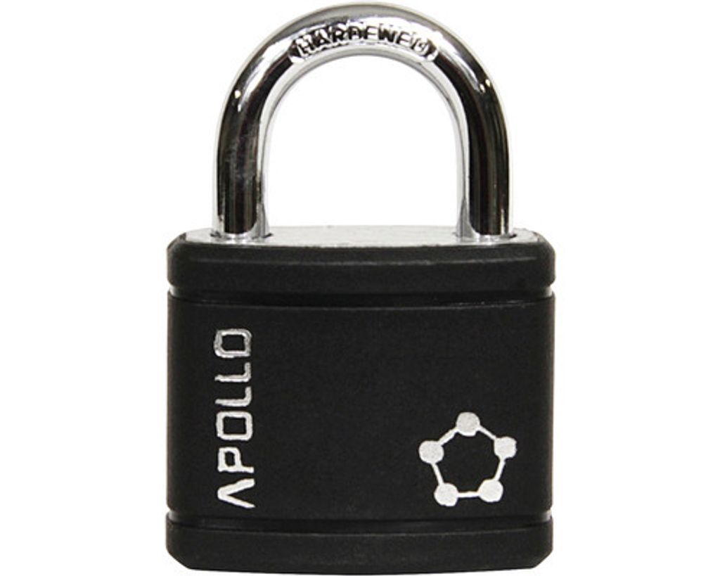 vorhängeschloss APOLLO 35 3kl. SCHWARZ