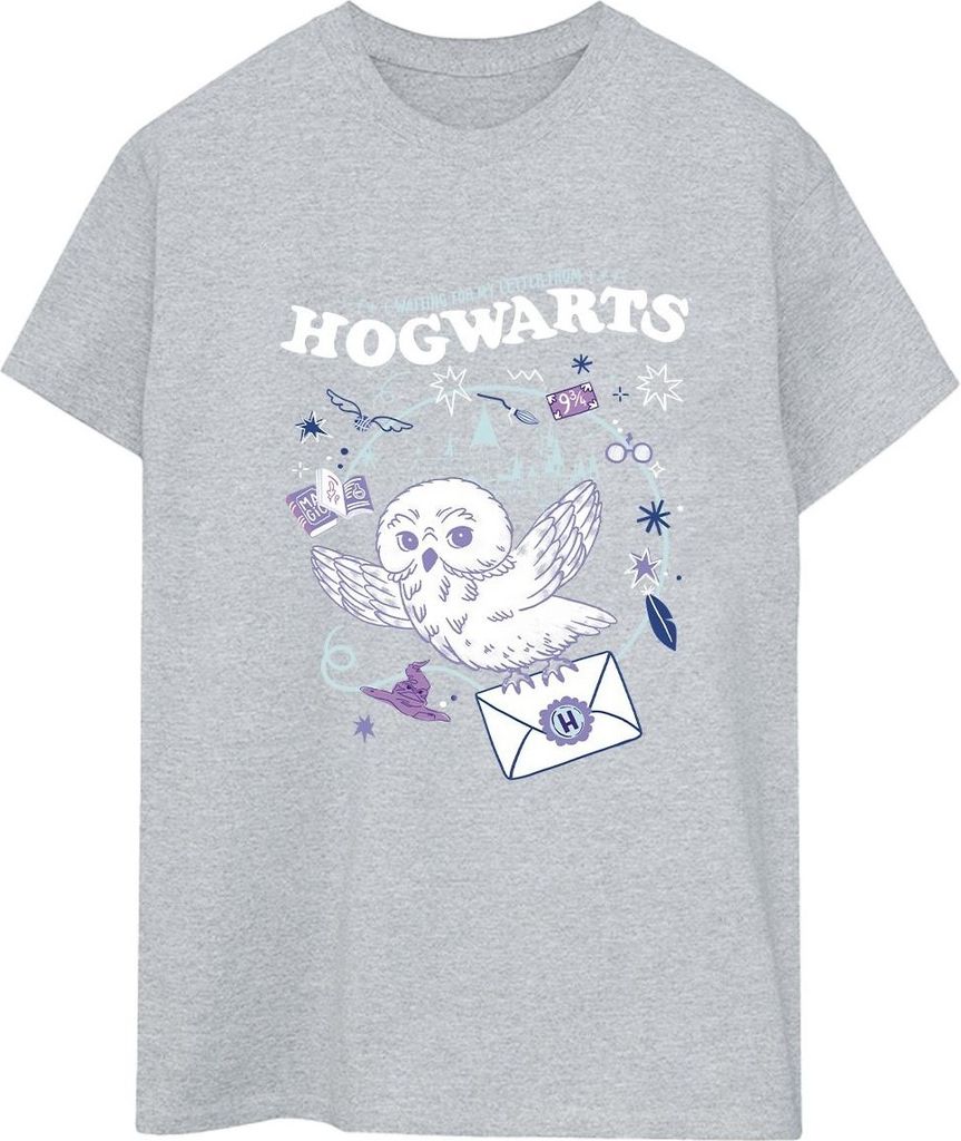Harry Potter - "Letter From Hogwarts" T-Shirt für Damen BI27777 (XXL) (Grau)