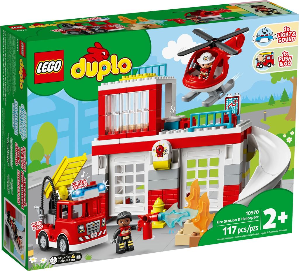 LEGO® DUPLO® 10970 Remiza strażacka z helikopterem Zdjęcie produktu 