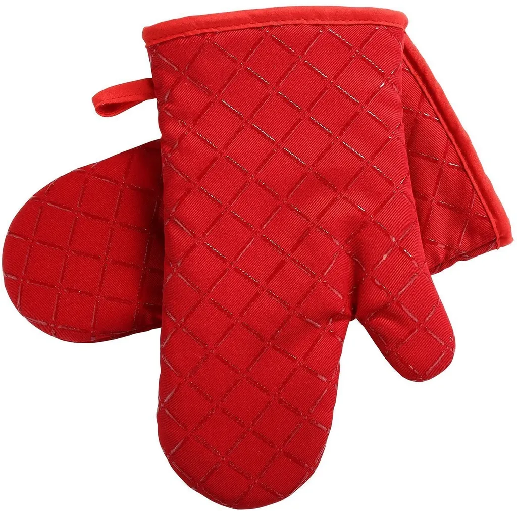 Ofenhandschuhe & Topflappen Aus Silikon – Set Mit 3 Teilen, Hitzebeständig & Baumwollgefüttert