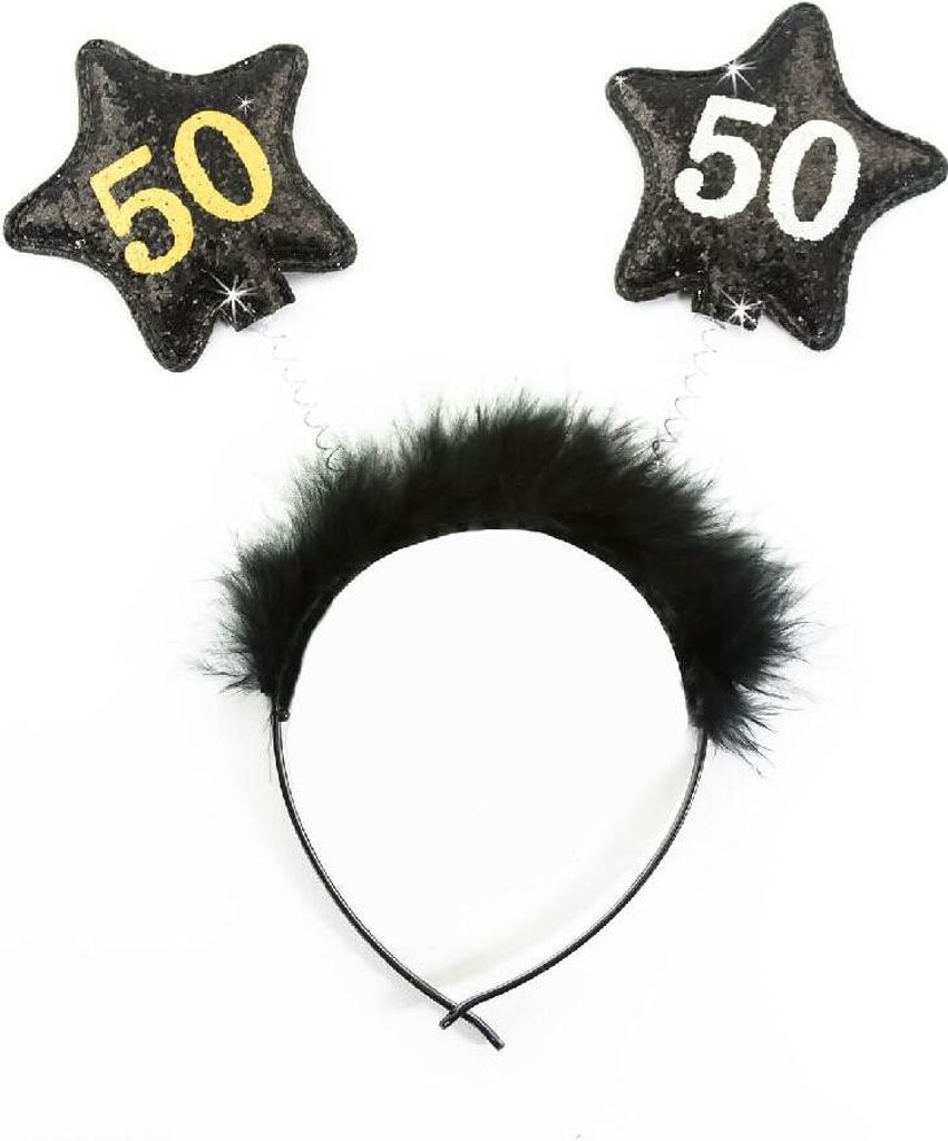 Oblique Unique Haarreif Haarreifen 50. Geburtstag Birthday Produktbild 