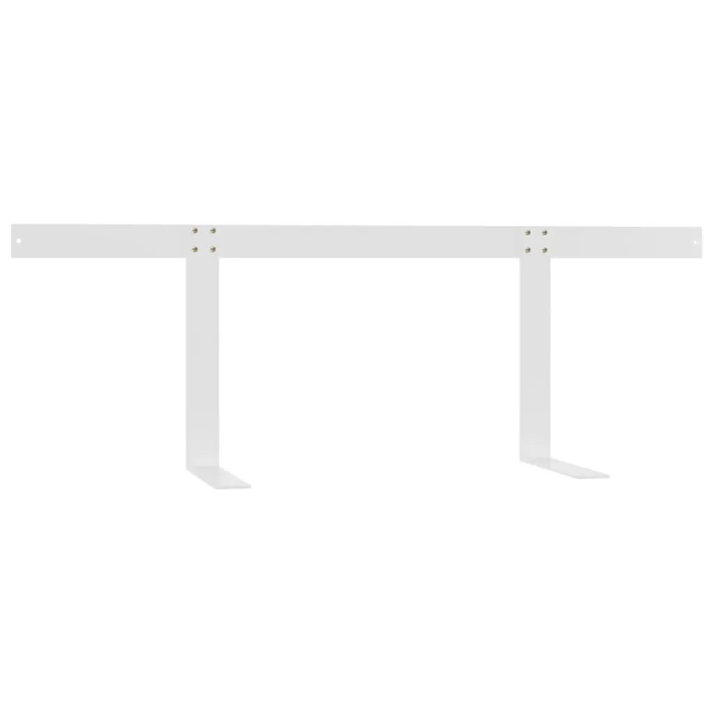 Dossier de Canapé en Palette 110 cm Blanc - Support Métallique Fixe