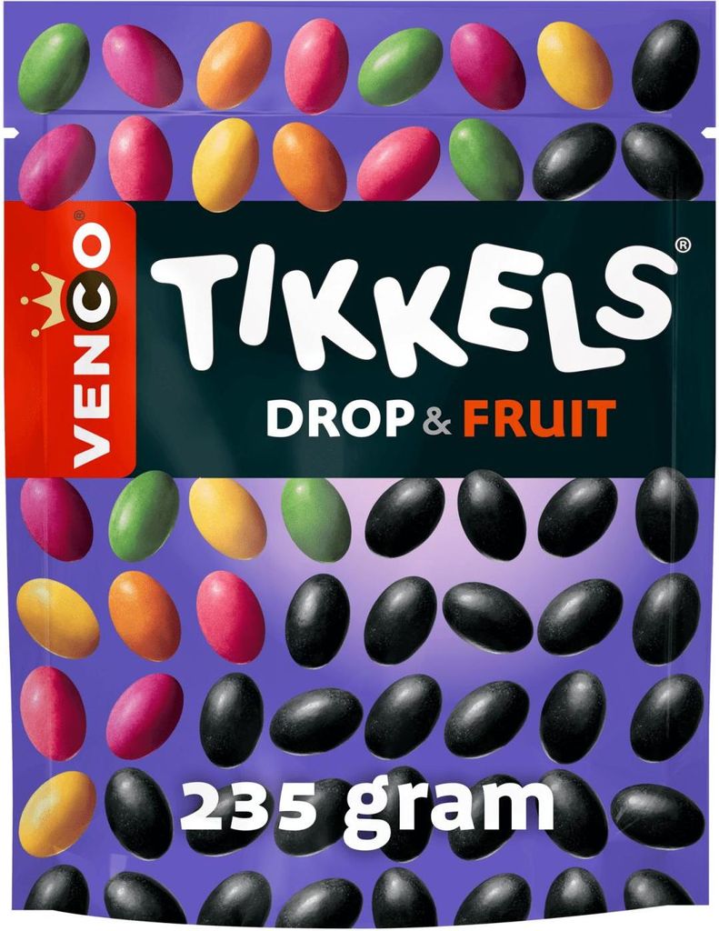 Venco Tikkels Lakritzfruchtbeutel (10x 245g) Produktbild 