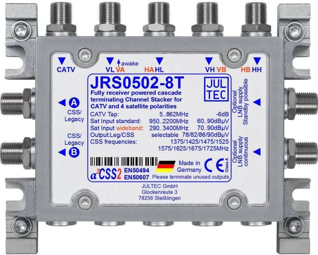 Jultec JRS0502-8T JESS Multischalter für 2x8 Teilnehmer Produktbild 