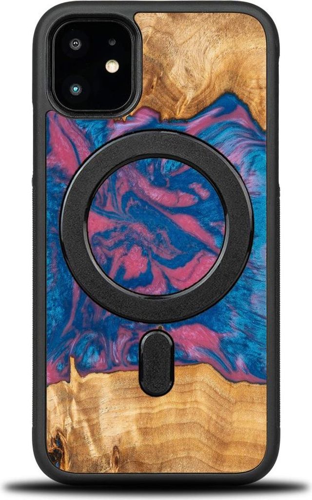 Bewood Einzigartige Hülle für iPhone 11 - Neons - Vegas mit MagSafe