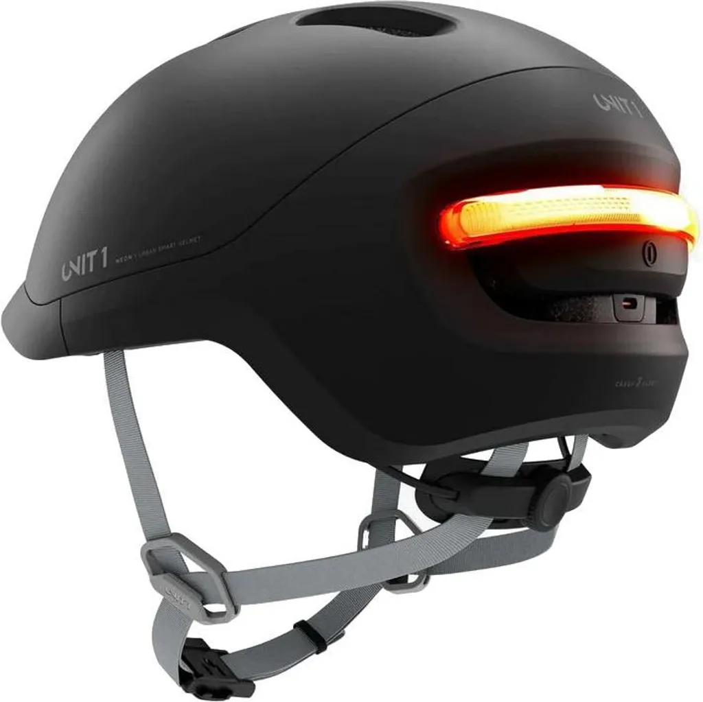 Casque vélo intelligent Unit 1 NEON-SE avec éclairage LED Noir M